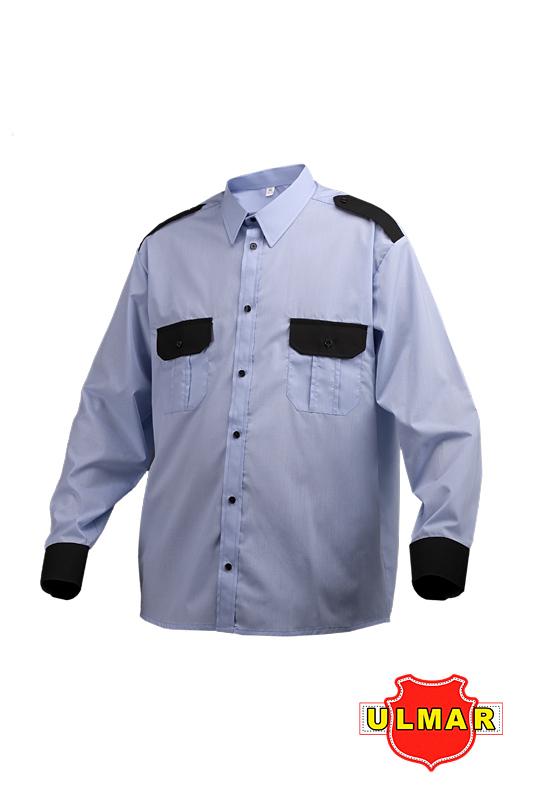 Koszula mundurowa (służbowa) niebieska z długimi rękawami